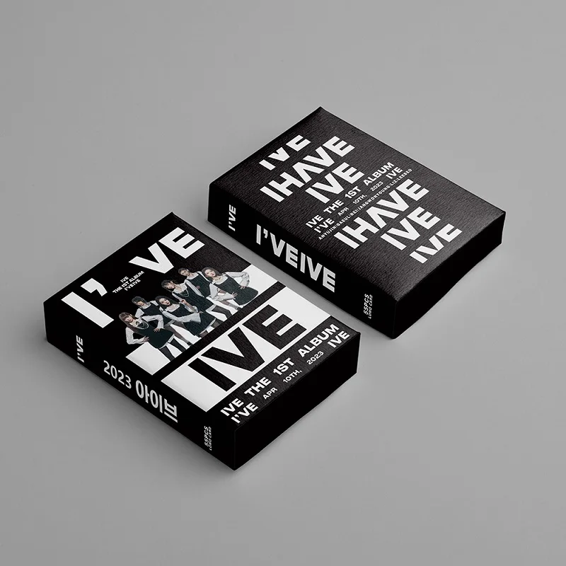 55pcs/set Kpop Idol Lomo Cards IVE Photocards Photo Card Postcard for Fans Collection
