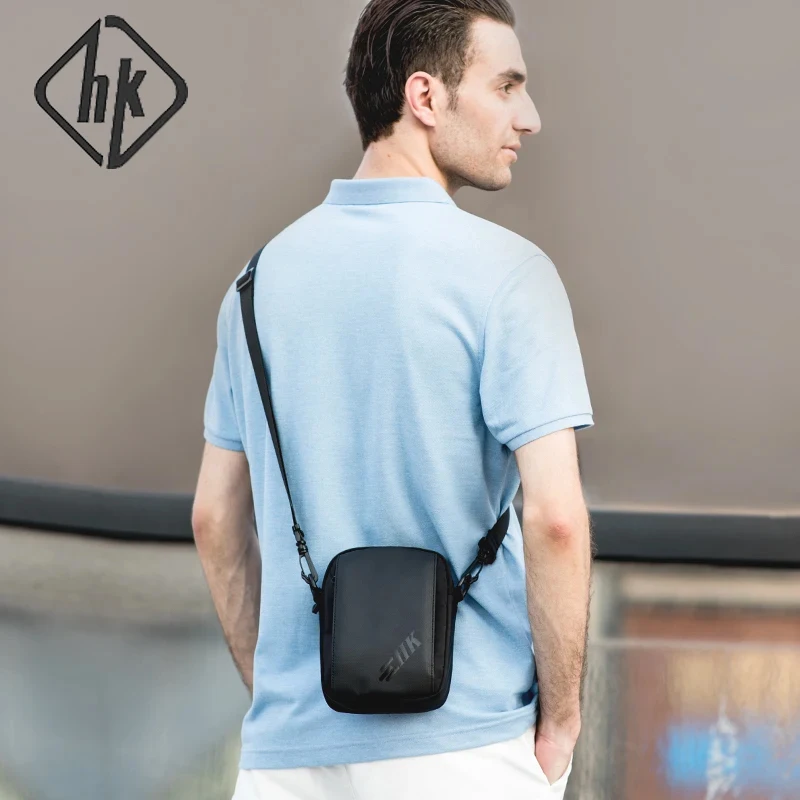 HcanKcan-Bolso de hombro a la moda para hombre y mujer, bolso de mano impermeable, sencillo, informal, cruzado, de viaje, multifuncional