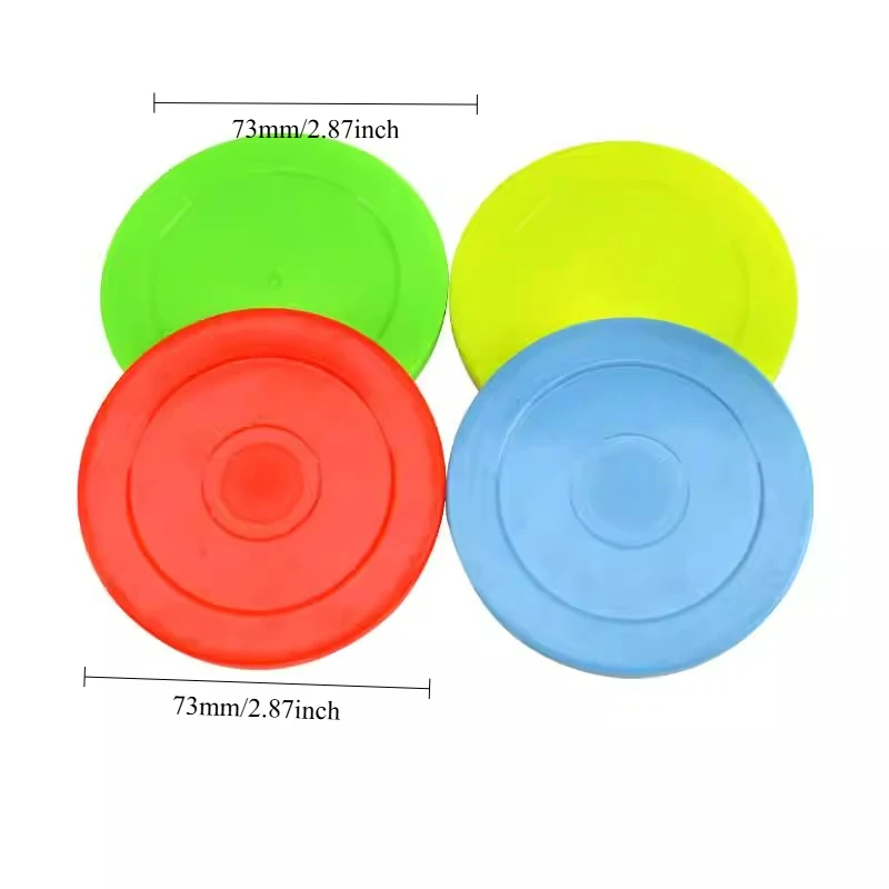 10pcs 73mm Air Hockey Table Puck Straight Edge Collision Game Replacement Parts Air Hockey