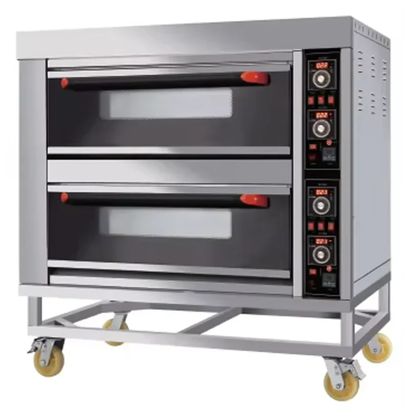 Commercial Electric Oven Stainless Steel Digital Timer Multifunctional Bakery Equipment Floor Standing High Capacity