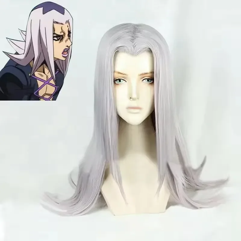 

Аниме JoJo's Bizarre Adventure Leone Abbacchio, парики для косплея, золотые плетеные термостойкие синтетические волосы, костюм для косплея, парики