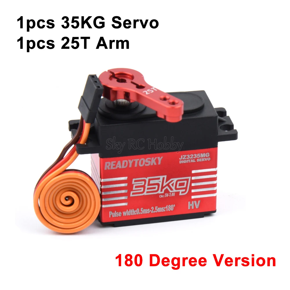 Waterdichte 20KG 25KG 30kg 35kg 40KG 60KG Servo's 180 270 360 Graden Grote koppel Digitale Servo Metalen Tandwielen 25T Arm Voor RC Auto
