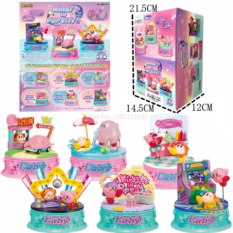 

In Stock Re-Ment Kirby Coffee Time Afternoon Tea Dim Sum Cake Dessert Shop Wonderful House Miniature Scene Model Desktop Gift