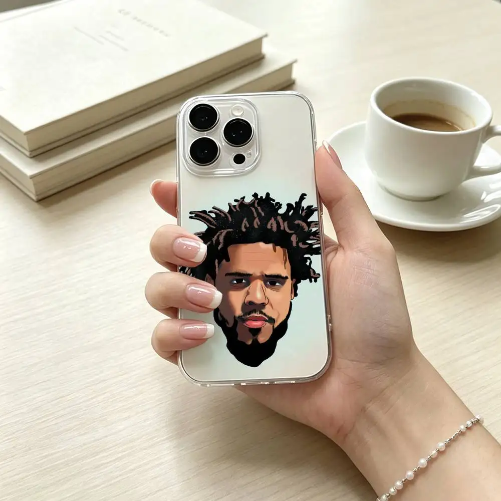 R-Rapper J  Colejpg Phone Case For iPhone 17 16 15 14 13 12 11 Mini Pro Max Plus Transparent Cover Gift