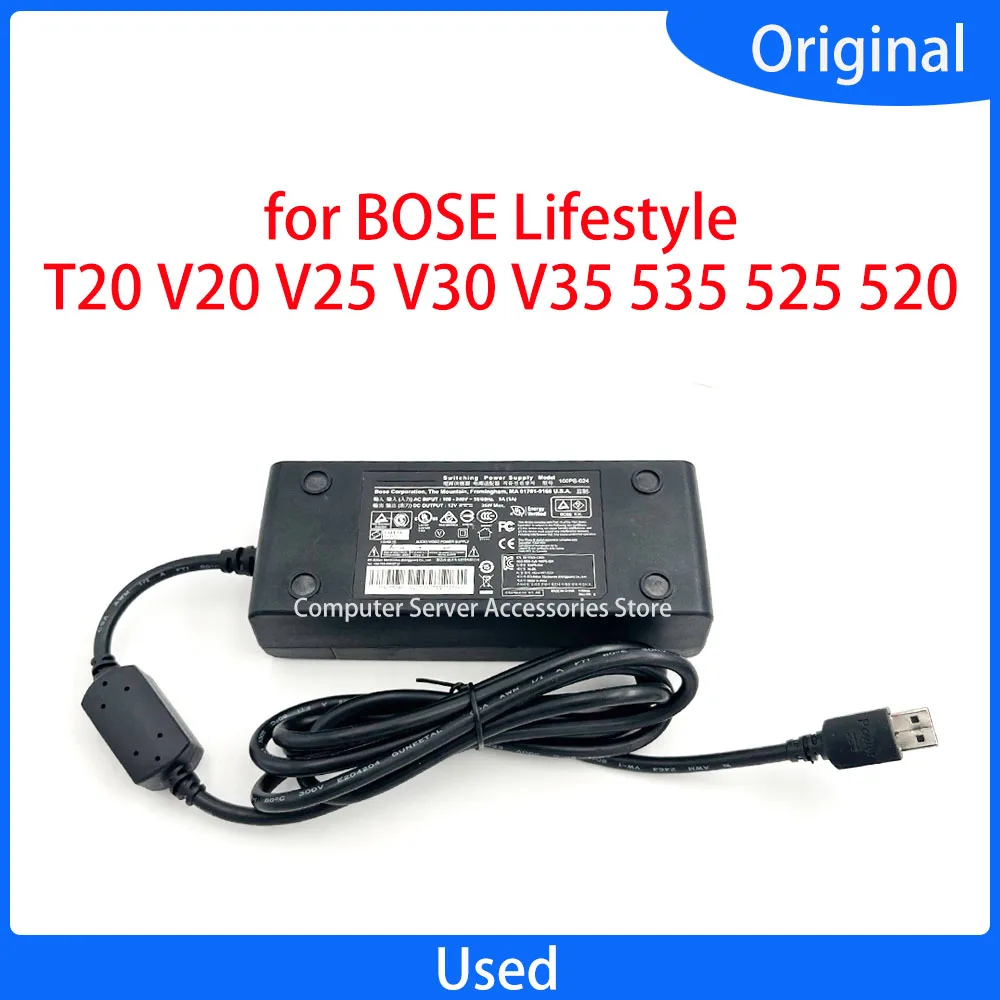 Original 35W 1A for BOSE Lifestyle T20 V20 V25 V30 V35 535 525 520 Home Theater Head Power Supply Adapter 12V 35W 100PS-024