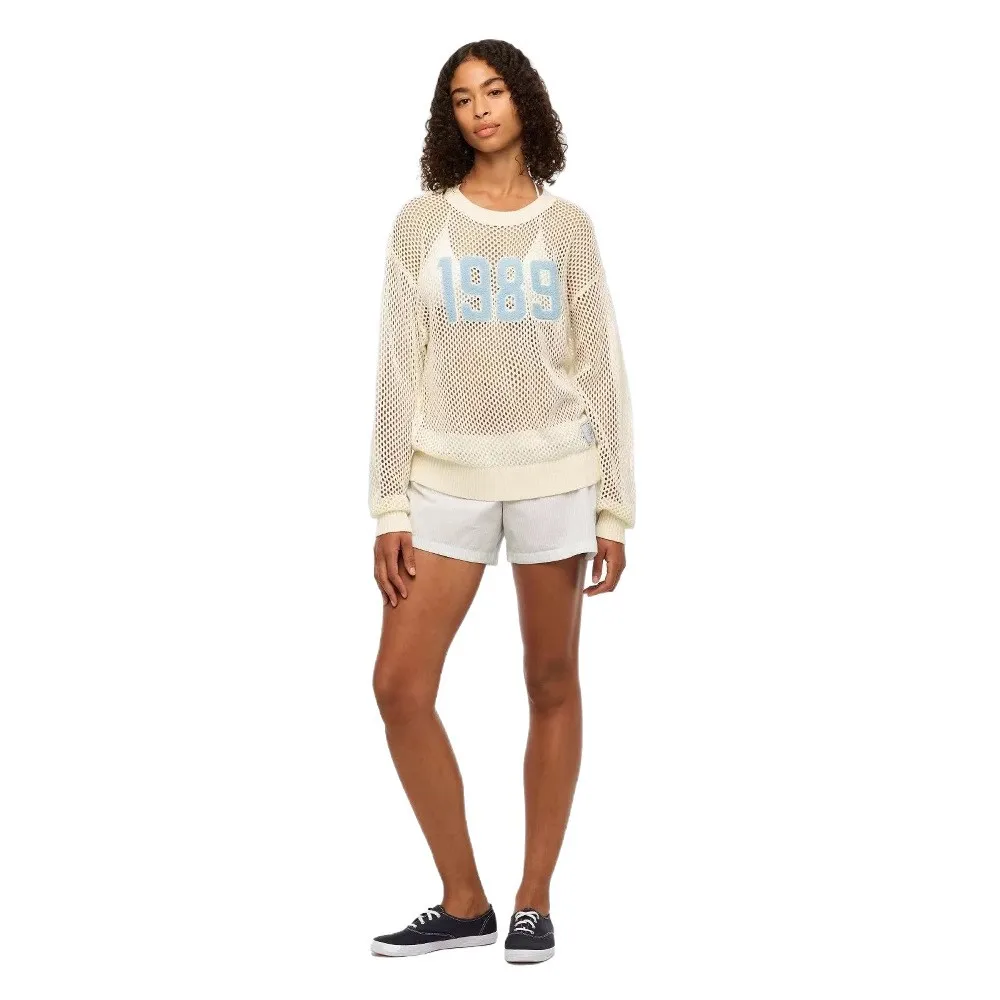 

Vintage American Style Loose See Through Jumper Sweaters Women Autumn New 1989 Couple Knitted Pullover Sueter Mujer