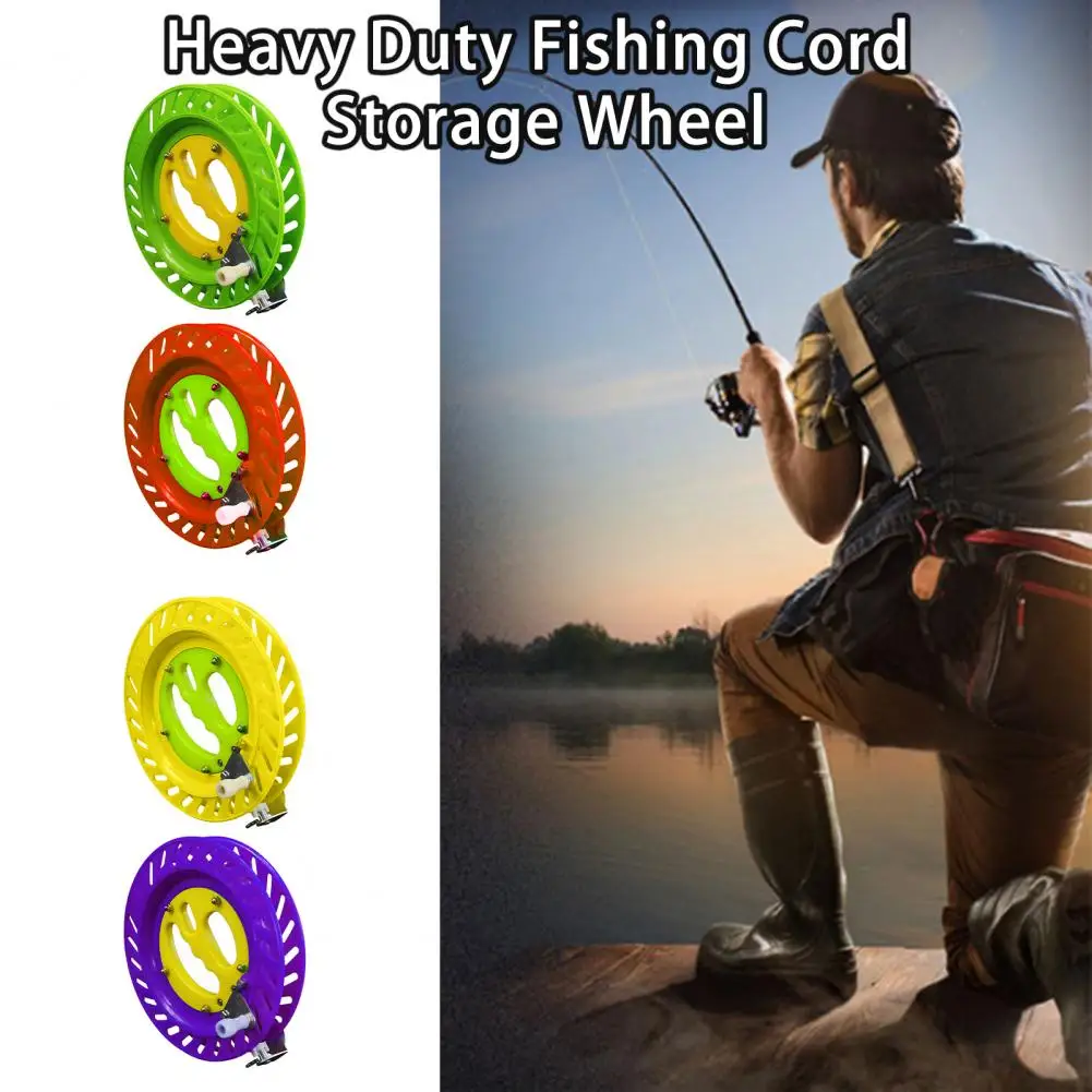 Fish Cord Wheel Comfortable Grip Fishing String Bobbin Long Service Life Storage  Hardened Powerful Spinning Fishing Reel