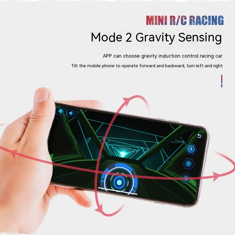 Upgraded version of mobile phone APP mini remote control car Coke can car charging electric racing car children\'s toy sports car