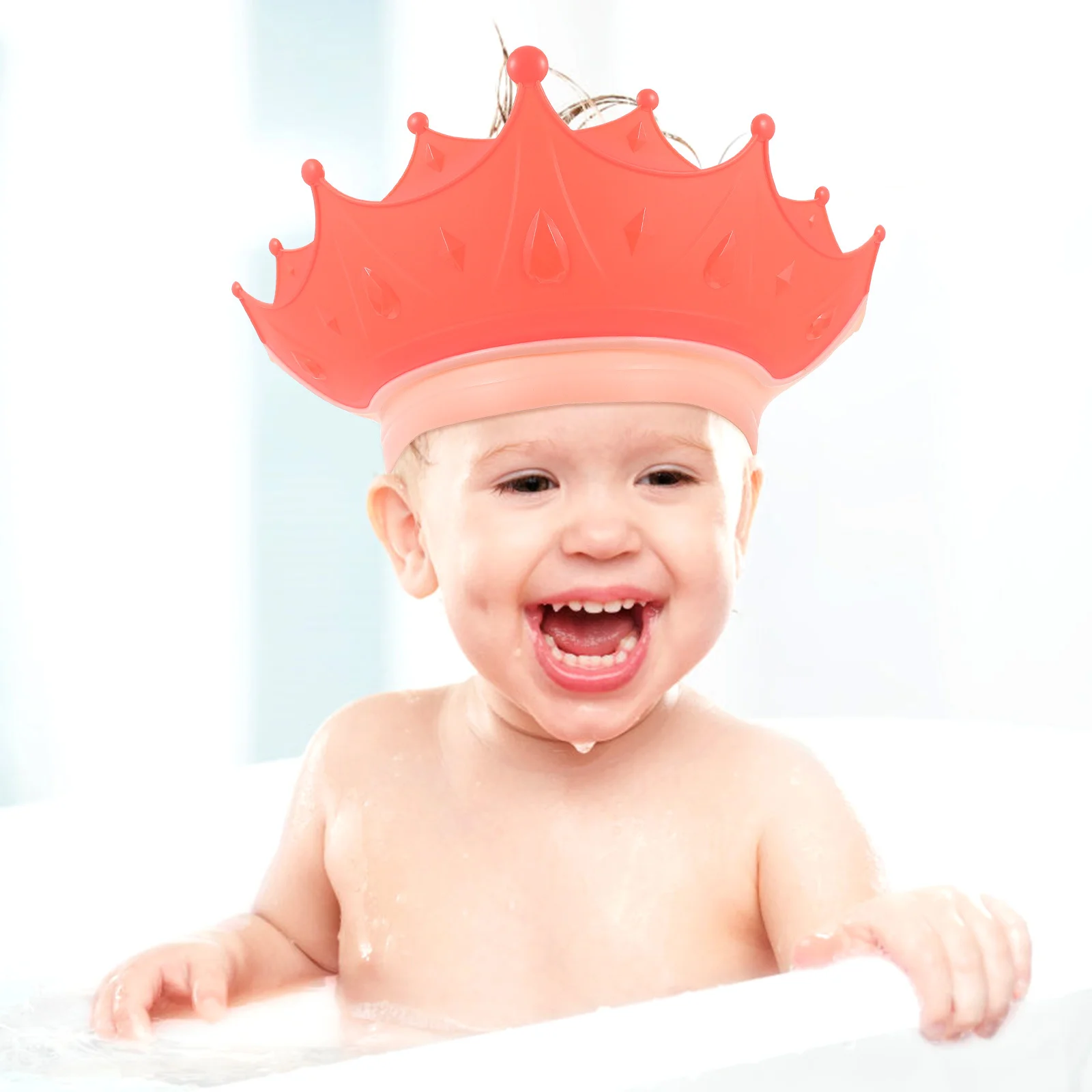 Cappello da bagno per bambini Cappello da doccia per bambini impermeabile regolabile Cappello da lavaggio per capelli Cuffia da bagno per bambini portatile