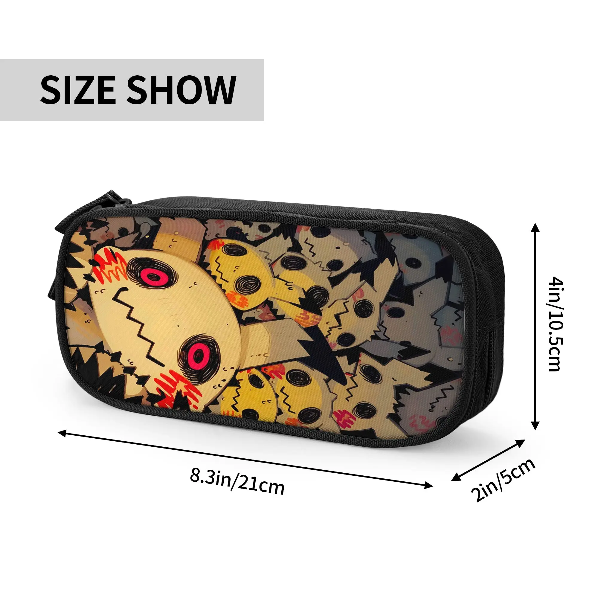 Custom Pokemon Halloween Mimikyu Large Capacity Bags for Child  School Pencil Bag for Boys Gilrs Kids