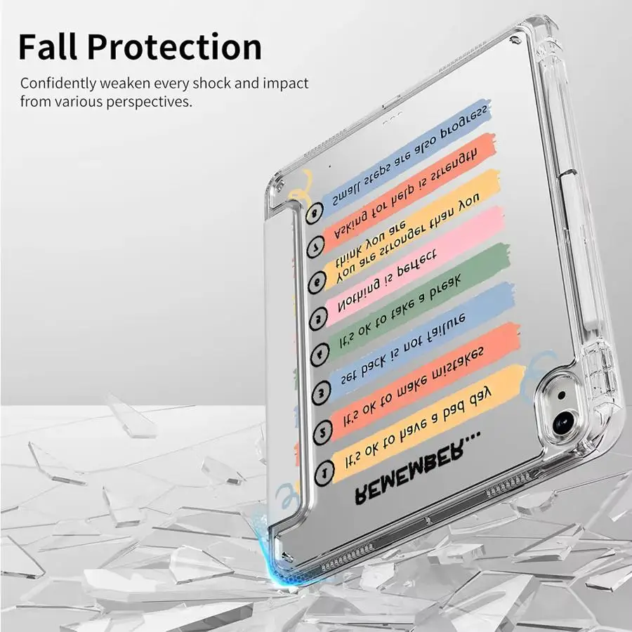 Status Table Y-Fold Holder Cover Tablet Case For iPad Mini 6 7 Air 4 5 M3 M2 1 2 M4 11inch Pro 2025 Pro 11th 10th 9th 8th 7th