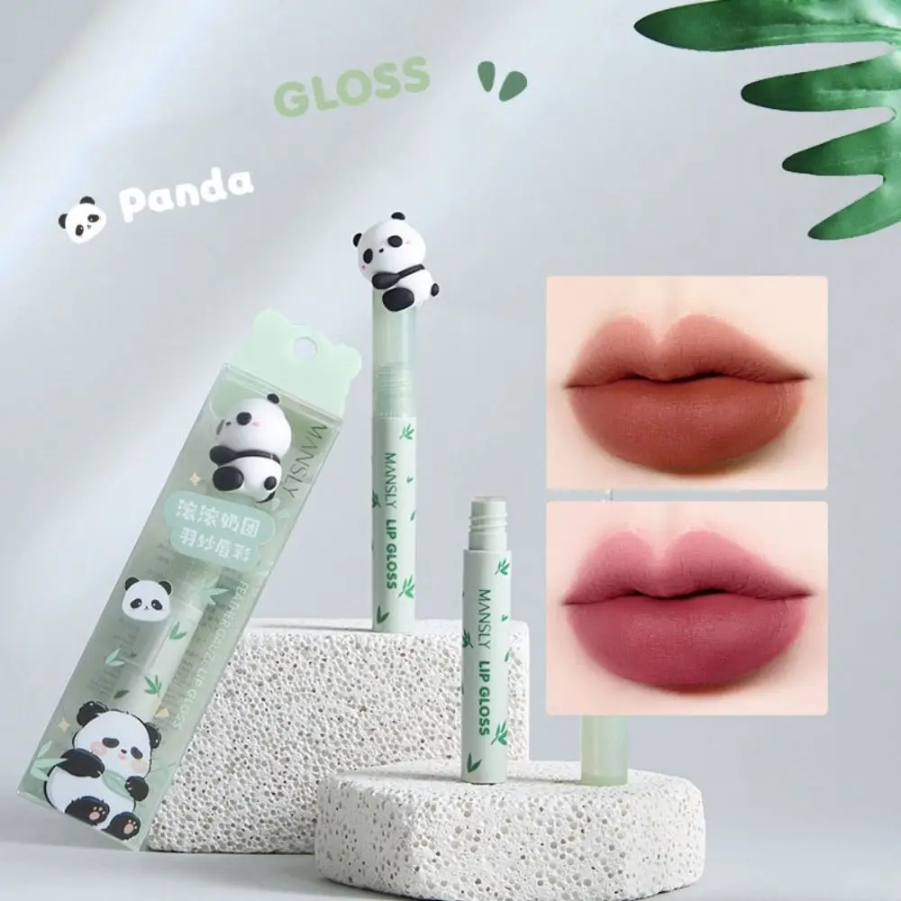 Lip Care Cosmetics Waterproof Panda Lipstick Long Lasting Non-Stick Lip Gloss Silky Matte Velvet Lip Glaze Health Beauty