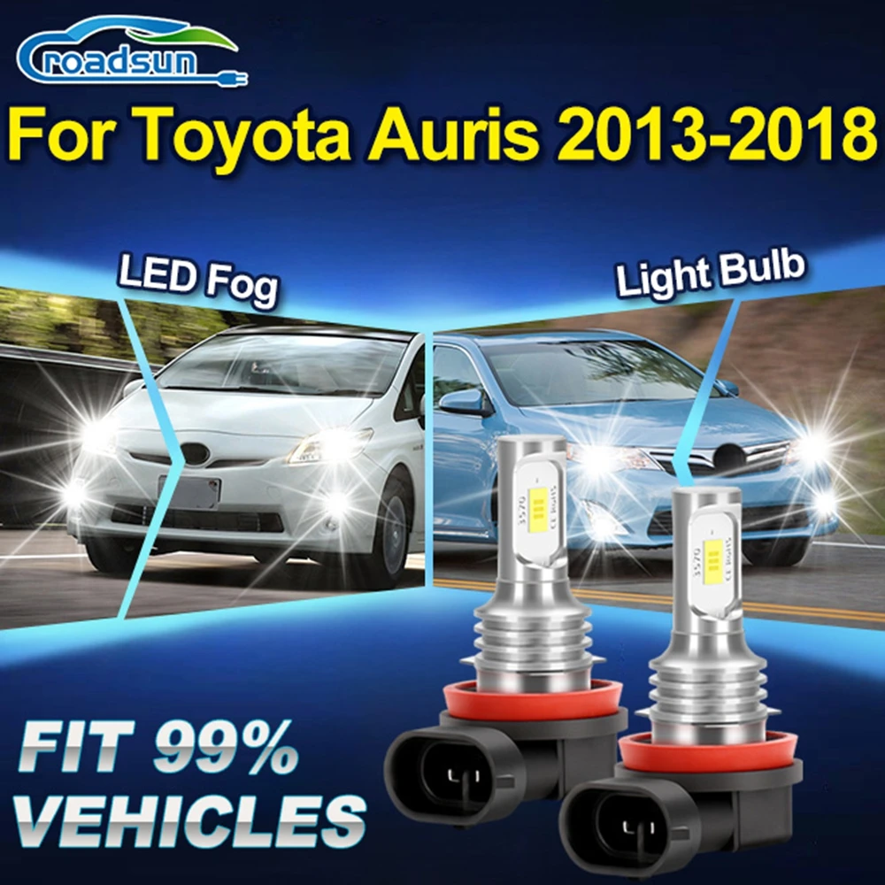 

Roadsun For Toyota Auris 2013 2014 2015 2016 2017 2018 Auto Front Fog Light Ampoules Super Bright High Quality Car Fog Lamp Bulb