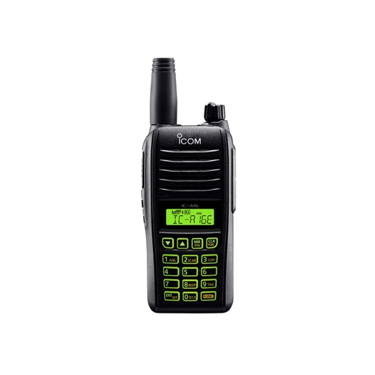 Handheld VHF Airband Radio 118-136MHZ 6W PEP-LCD Display Keyboard ICOM IC-A16E
