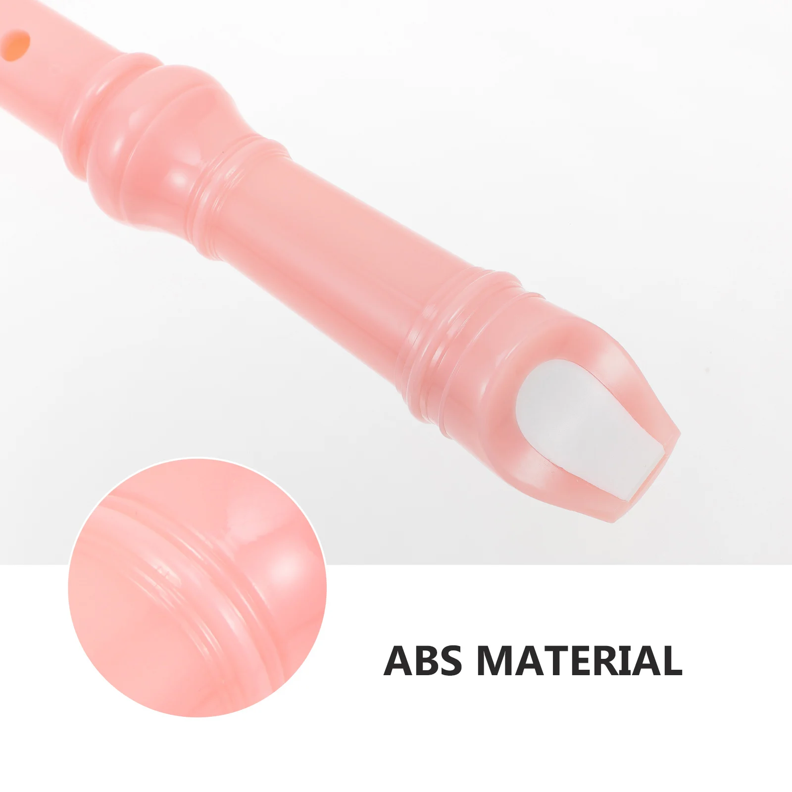 

Eight Hole Recorder ABS Plastic Kids Musical Instrument Pink Beginner Soprano Flute Safe Material Educational Toy