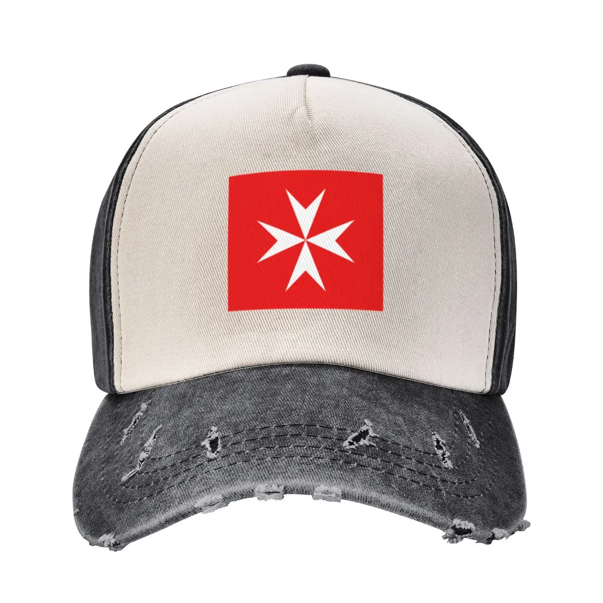 Maltese Cross Flag Baseball Cap Thermal Visor Vintage Trucker Hat Christmas Hat Caps For Men Women's