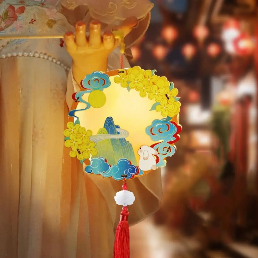 

Creative Middle Autumn Festival Lantern Portable Three-dimensional Festival Lantern Material Pack Handmade Festival Light