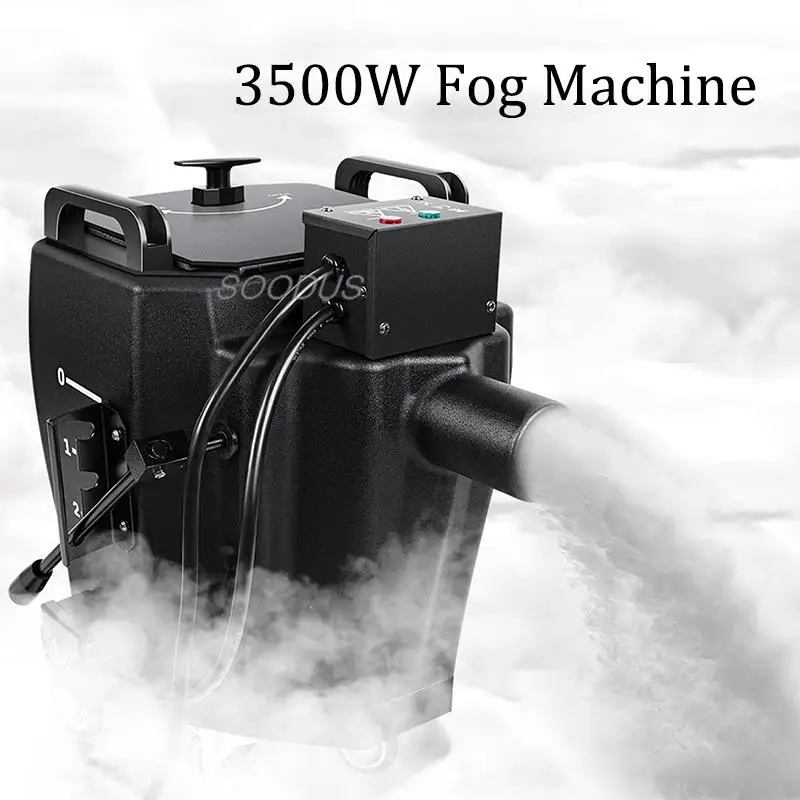 New 3500W Water Fog Machine Manual Low Lying Water Based Smoke Machine For Wedding Music Party Bar Large-scale Event