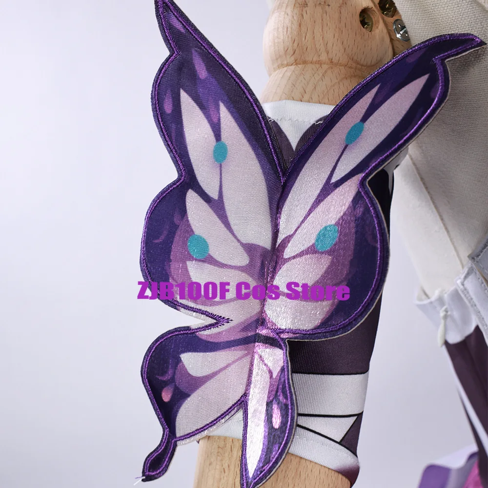 Anime Castorice Cosplay Kostuum Pruik Spel Honkai Star Rail Dienaar van de Dood Jurk Hoofddeksels Lichtgevende Meisjes Vrouwen Uniform Halloween