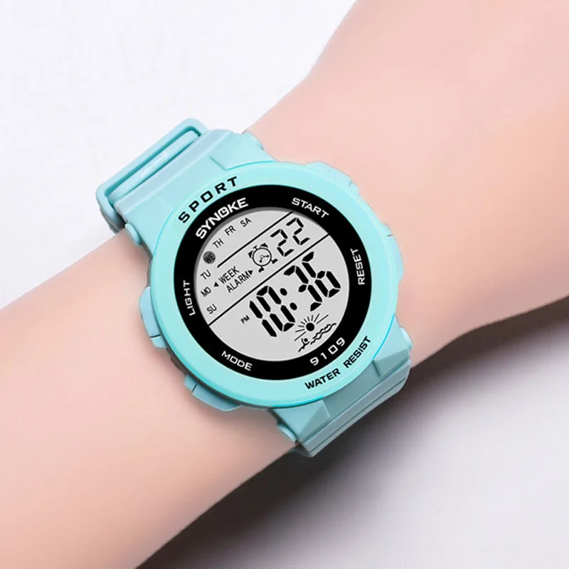 SYNOKE Digital Watch Women LED Waterproof Sports Ladies Wristwatches Multifunction Electronic Female Clock Gift Reloj Mujer