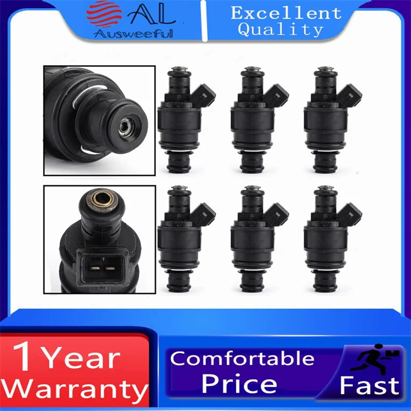 6PCS Fuel Injectors MJY100620 Fit For LAND ROVER FREELANDER 2.5L KV6 2002-2005 Fuel Injector Car Auto Parts