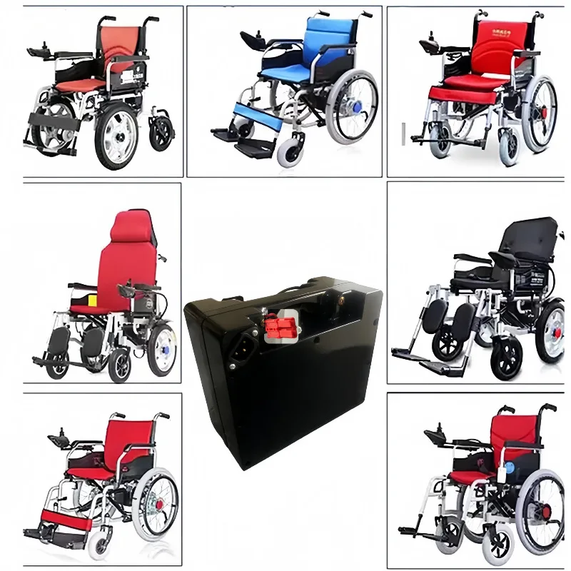 24V 15000mAh/20000mAh 18650 Lithium Battery Pack with Anderson Plug for Electric Wheelchair Battery Elderly Mobility Scooter