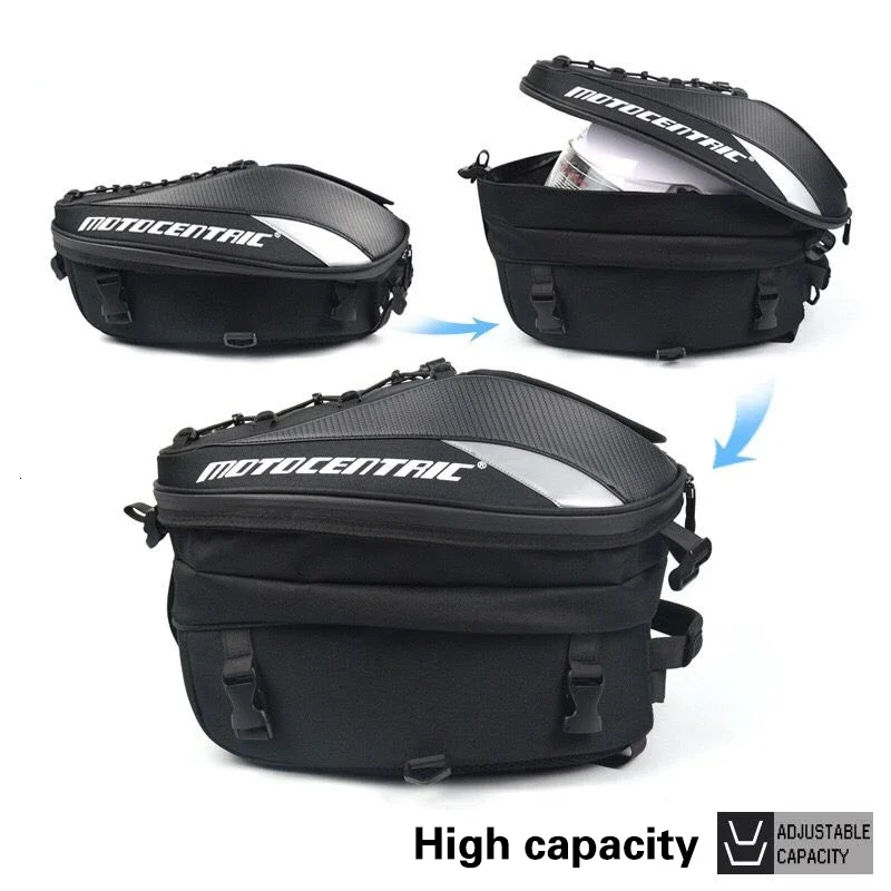 Waterproof Motorcycle Tail Saddle Bag Multi-functional Motorcycle Rear Seat Bag High Capacity Tank Rider Backpack Travel Luggage
