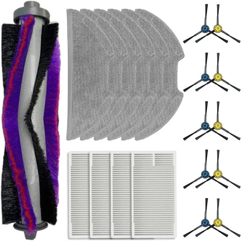 قطع غيار ABRG لـ Midea M9 لـ Eureka Nere10s E10S للمكنسة الكهربائية الروبوتية Obode A8، ملحقات الفرشاة الرئيسية