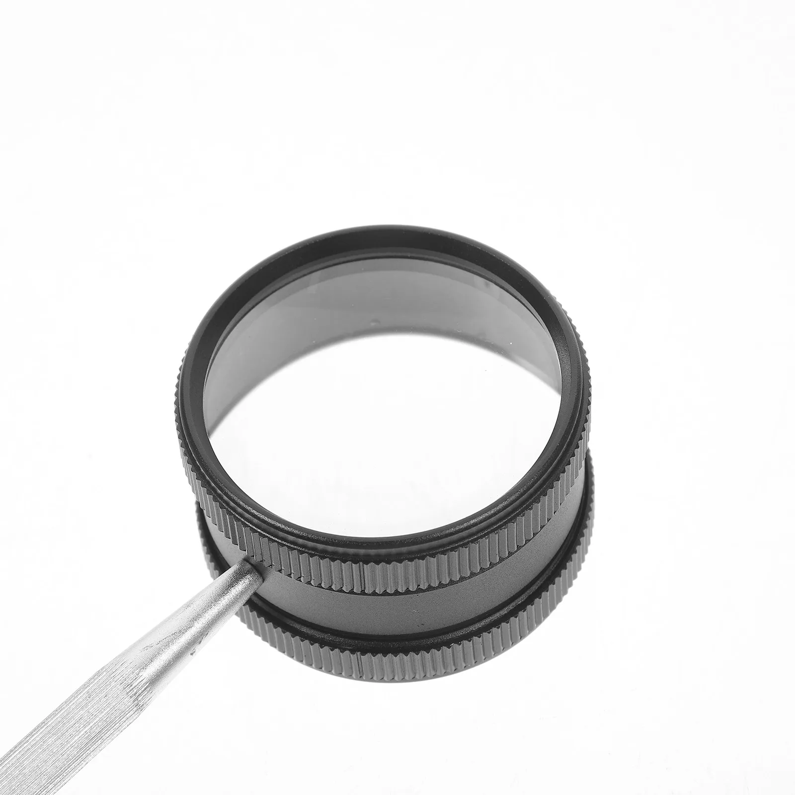 1Set Handheld Magnifier Metal Cylinder 35X Magnifying Glass Jewelry Loupe Professional Appraisal Tool Portable Micro Lens