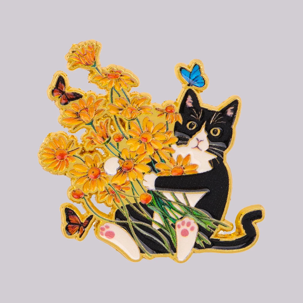 Black White Cat Wit…