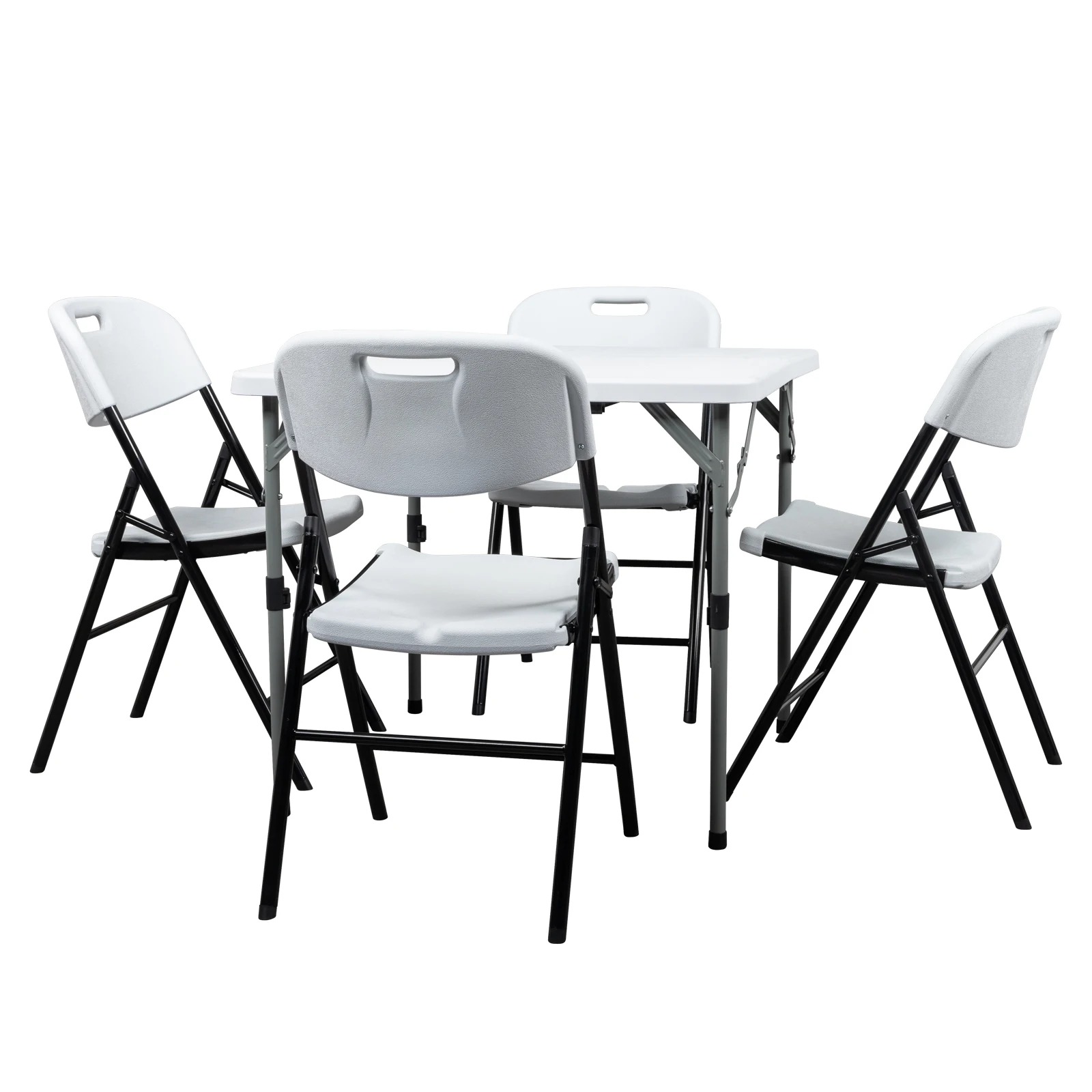 4pcs 47*54*84cm Garden Plastic Folding Chair White