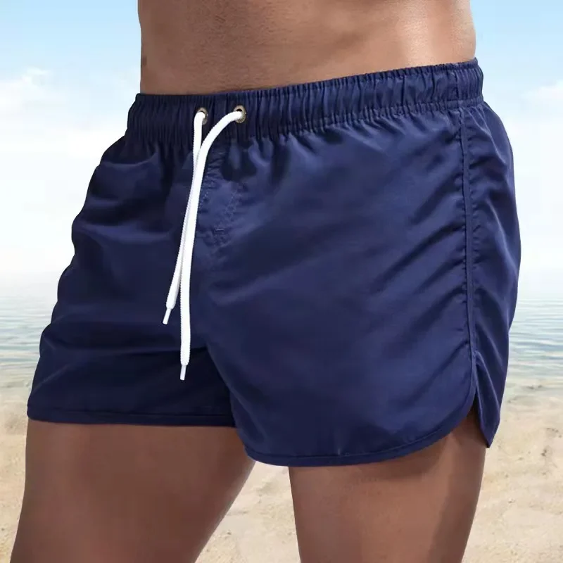 Pantalones cortos de moda para hombre, Shorts deportivos para correr, informales, rectos, para la playa, verano, novedad de 2024