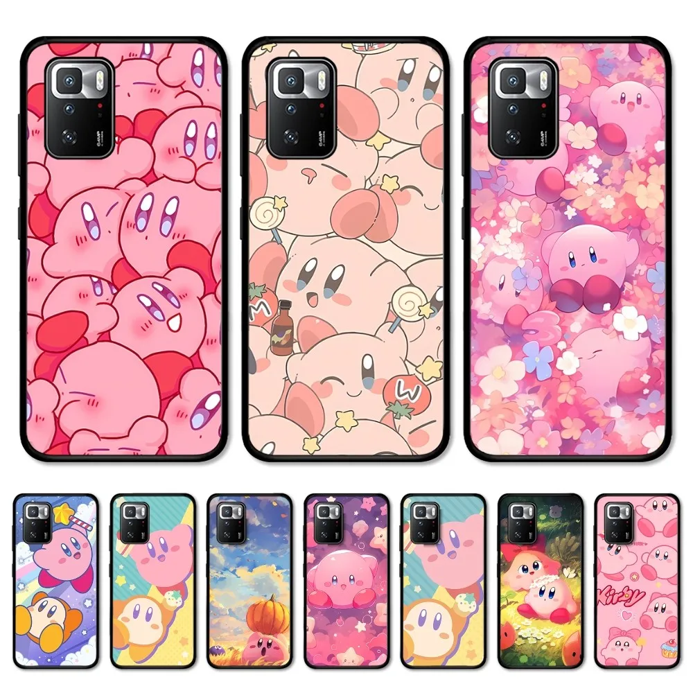 Cute K-Kirby Phone Case For Redmi Note 4 X 5 A 6 7 8 T 9 9S 10 11 11S 11Epro Poco M3 Pro