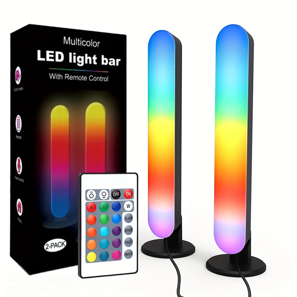 RGB Light Music Rhythm Pickup Lights, atualizado modelo recarregável USB, decoração de Natal, desktop, bar