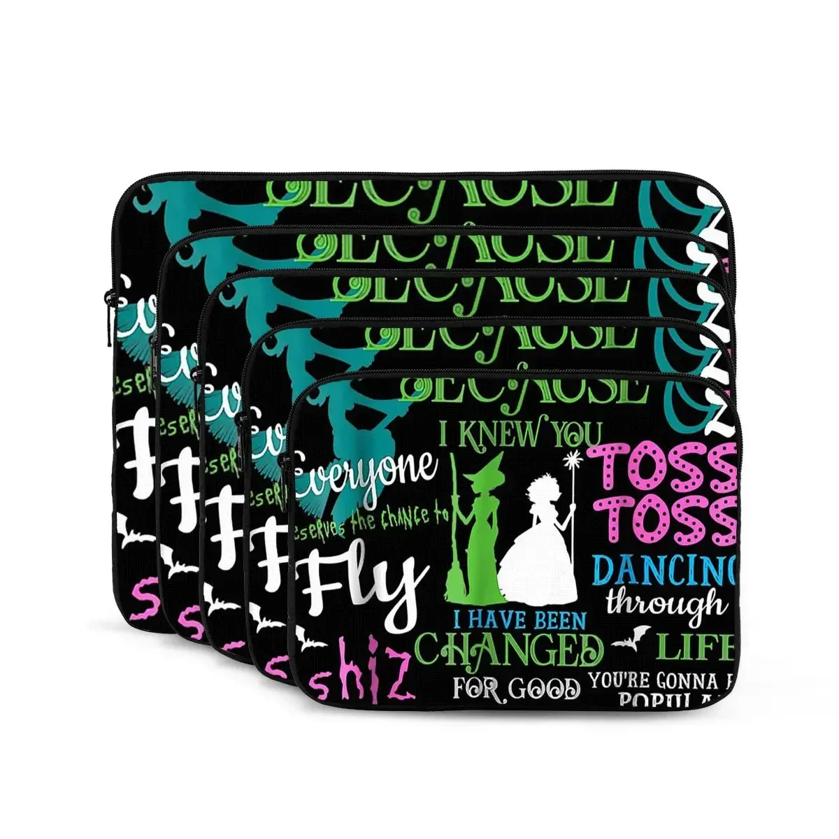 Halloween malvado musical notebook bolsa para portátil bolsa 10 12 13 15 17 Polegada para macbook air pro tablet saco à prova de choque