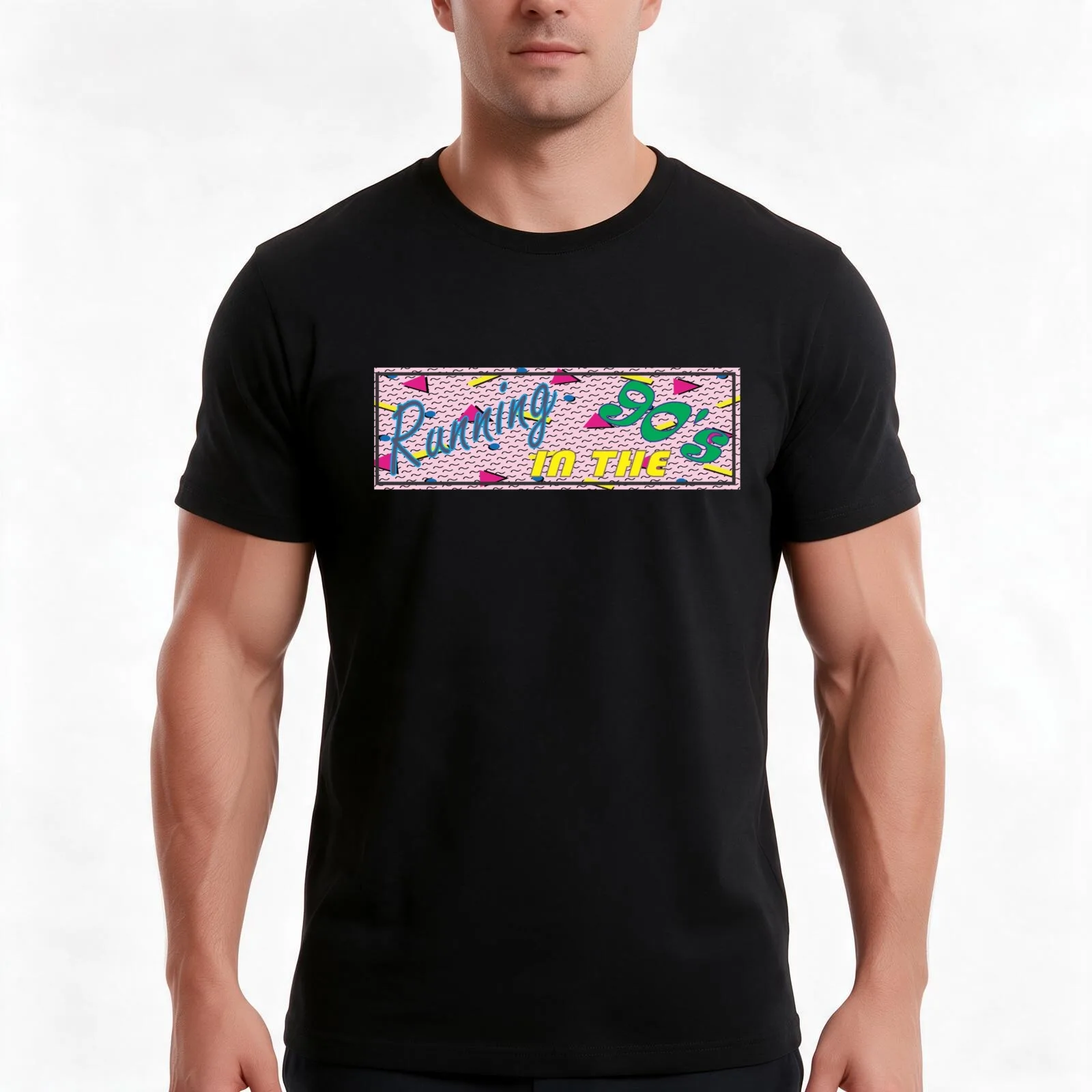 Running In The 90s Retro Vintage Car Slap T-Shirt, Summer Casual Cotton Tee, Oversized Streetwear Tops, Vintage Graphic Print