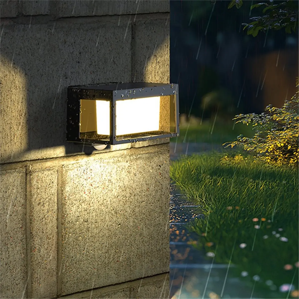 أعلى في الهواء الطلق الشمسية عمود ضوء مصباح حديقة الأوروبي الشمسية سياج الجدار ضوء أضواء الشرفة مقاوم للماء شرفة باب المرآب