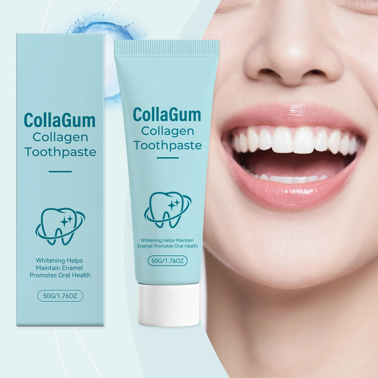 Collagen Gum Repair Toothpaste Protect Gingiva Caries Removal Reduce Bad Breath Cleansing Tooth Stain Brightening Toothpaste