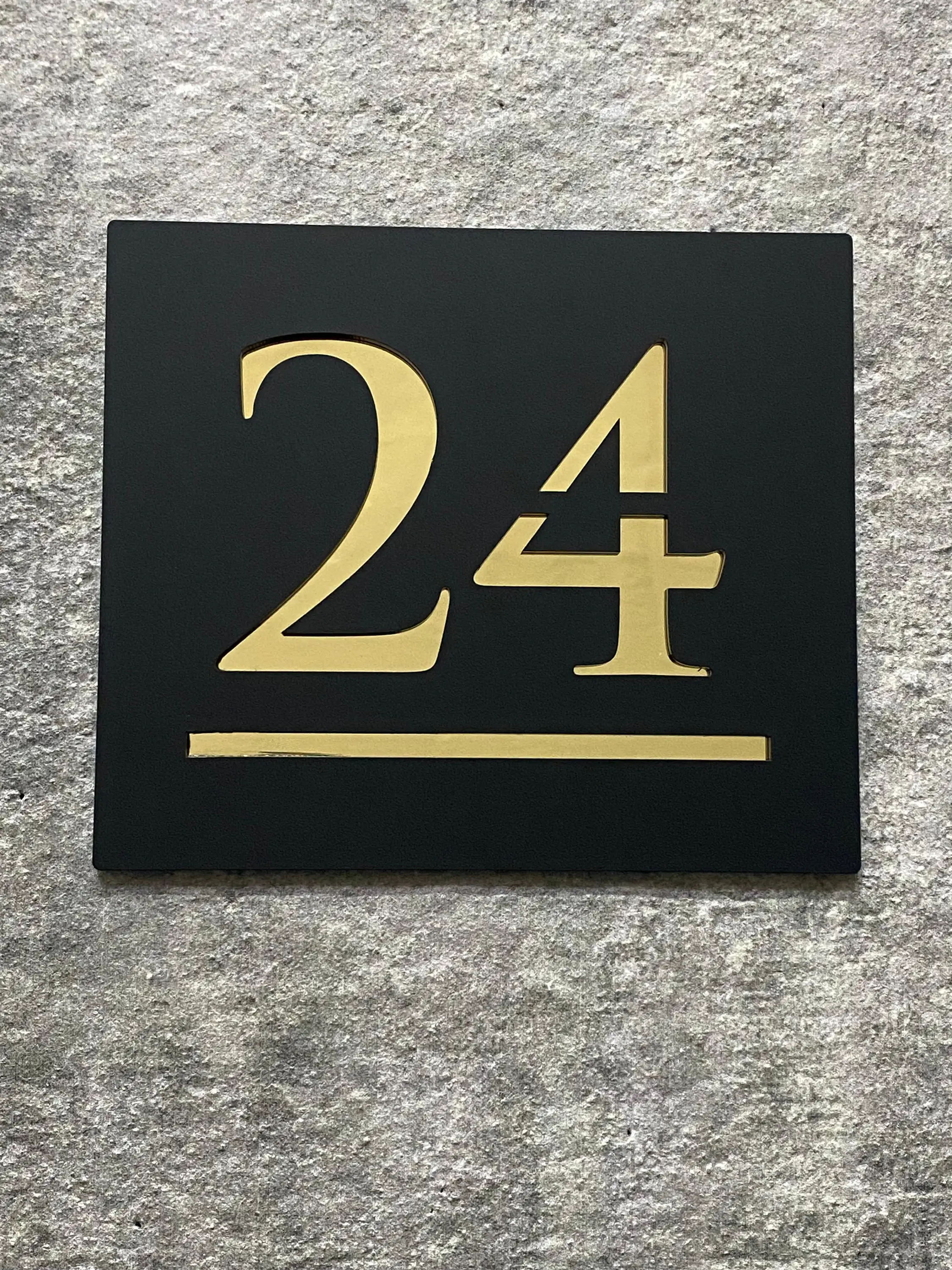 Modern Custom Laser Cut Acrylic Plate Grey House Numbers Sign Address Name 3D Letter Plaque Outdoor For Wall Decor OutSide