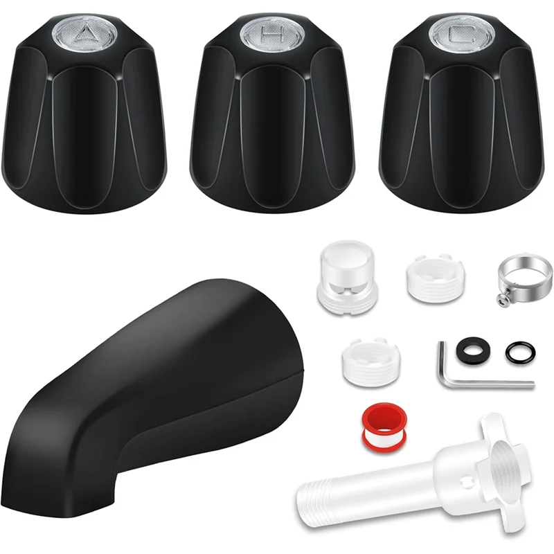 A88E-Tub Shower Trim Kit With Matte Black Finish 	 For Use With 1/2 In, 3/4 In IPS Connection