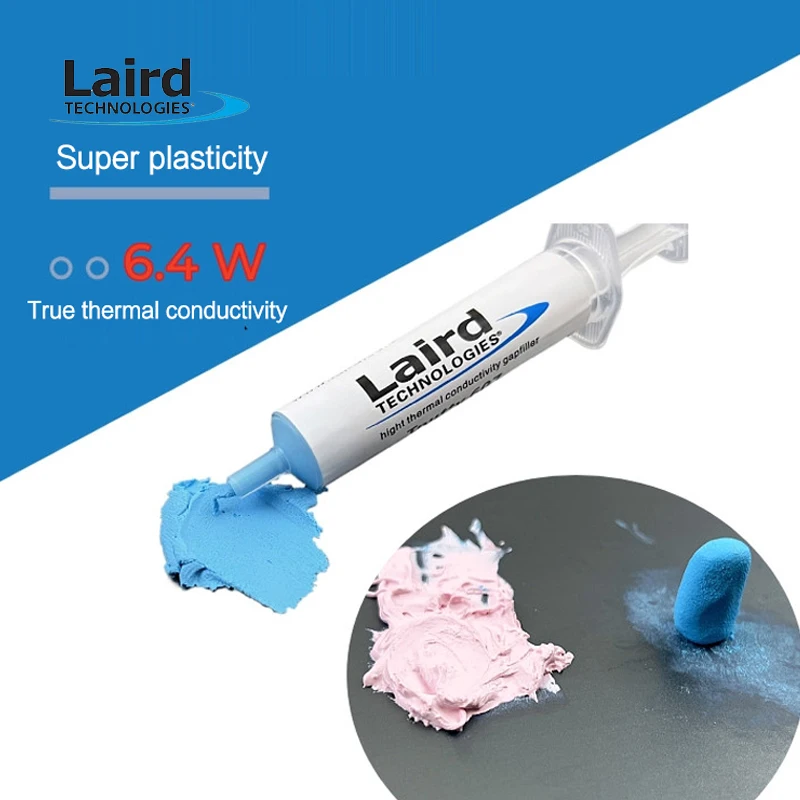 جل سيليكون موصل من Laird Tputty 607، شحم حراري لإمداد طاقة ذاكرة الوصول العشوائي للفيديو للكمبيوتر المحمول، عبوة إبر 5 جرام/10 جرام