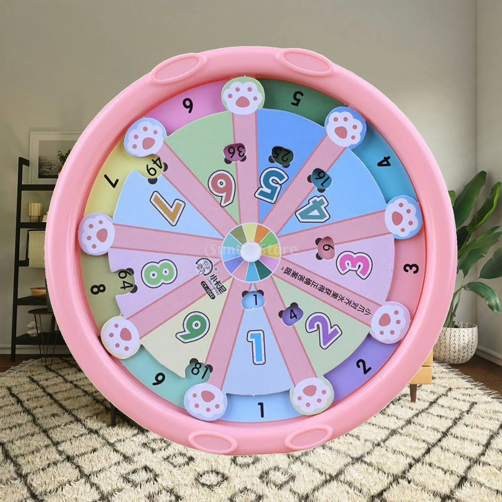 1-9 Multiplication Turntable Toy Teaching Aids, Math Manipulatives Multiplication Game for Boys Kids Travel Children Airplane