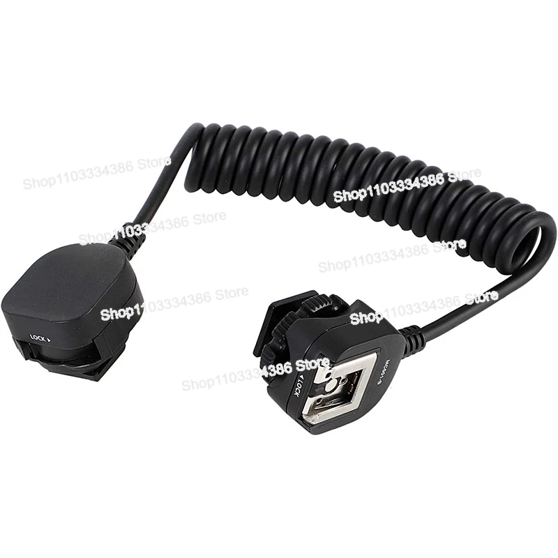 Camera Flash TTL Off-camera Flash Cable, High-speed Synchronous MI Hot Shoe Cable, Compatible with A7 Series