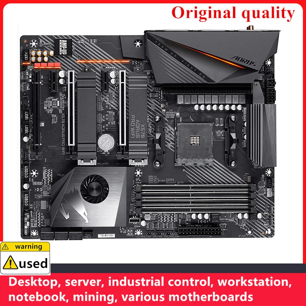 For X570 AORUS PRO WIFI Motherboards Socket AM4 DDR4 128GB For AMD X570 Desktop Mainboard M,2 NVME USB3.0