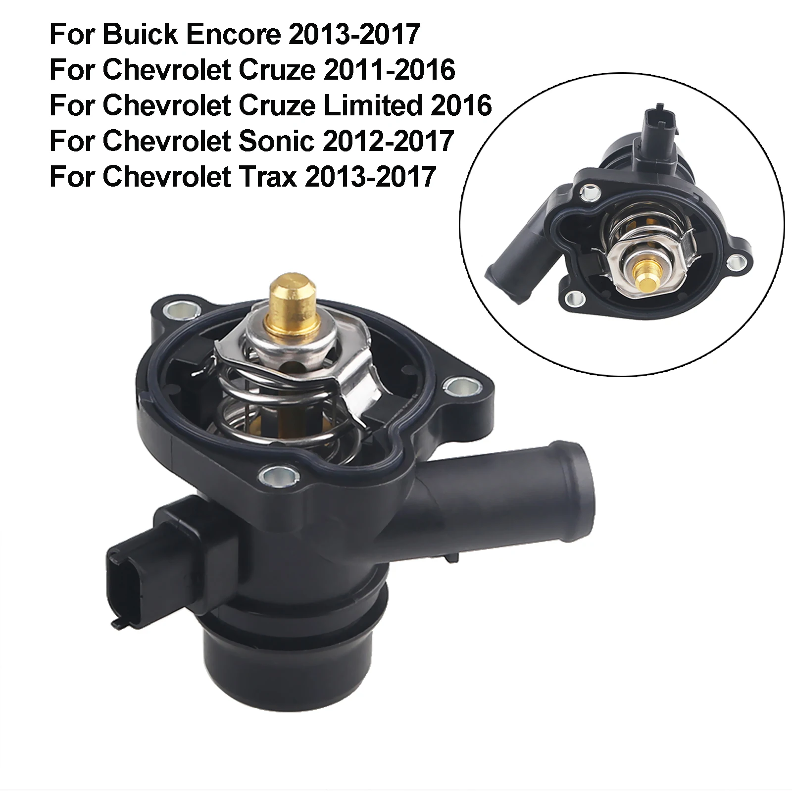 55593034 55565336 Engine Coolant Thermostat For Chevrolet Cruze Sonic Trax Cruze Limited 2016 For Buick Encore 1.4L 2013-2017