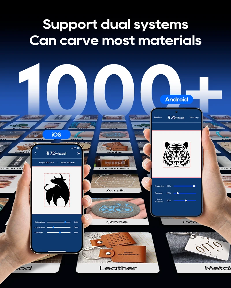 Xwitzeal® V8 Newly Laser Machine for iPhone 8-17 Pro Max Back Glass Repair&Camera Len w/Breaking Pen, Iron Mold,Air Filter, etc