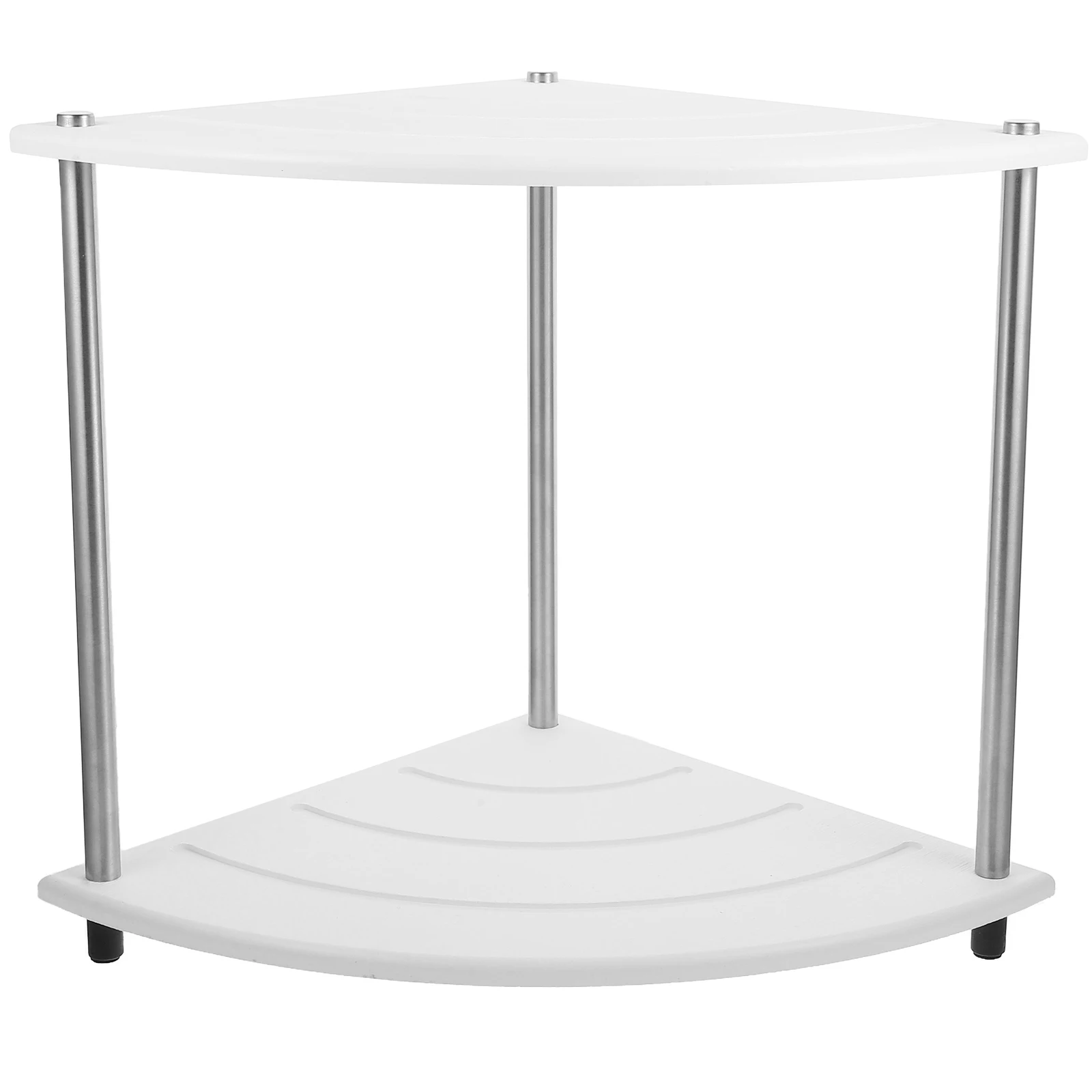 

2 Tier Diatom Mud Bathroom Storage Rack White Corner Shelf Countertop ganizer Double Layer Toiletry Holder Sink Desk Accessories