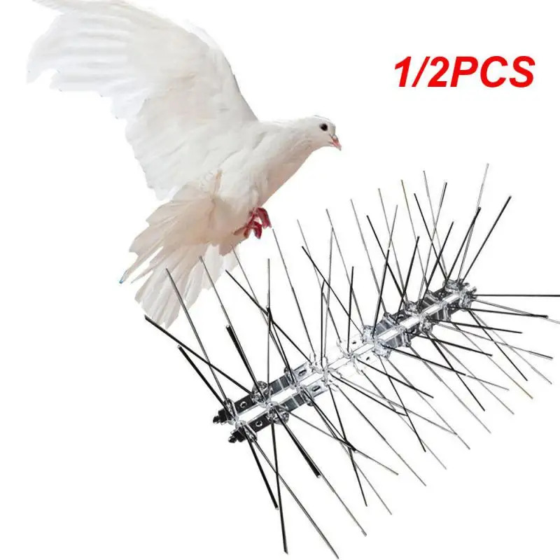 1/2PCS Stainless Steel Spikes Bird Repellers Best Selling Bird Repellers And Dove Nail Eaves Anti-bird Stay To Drive Away