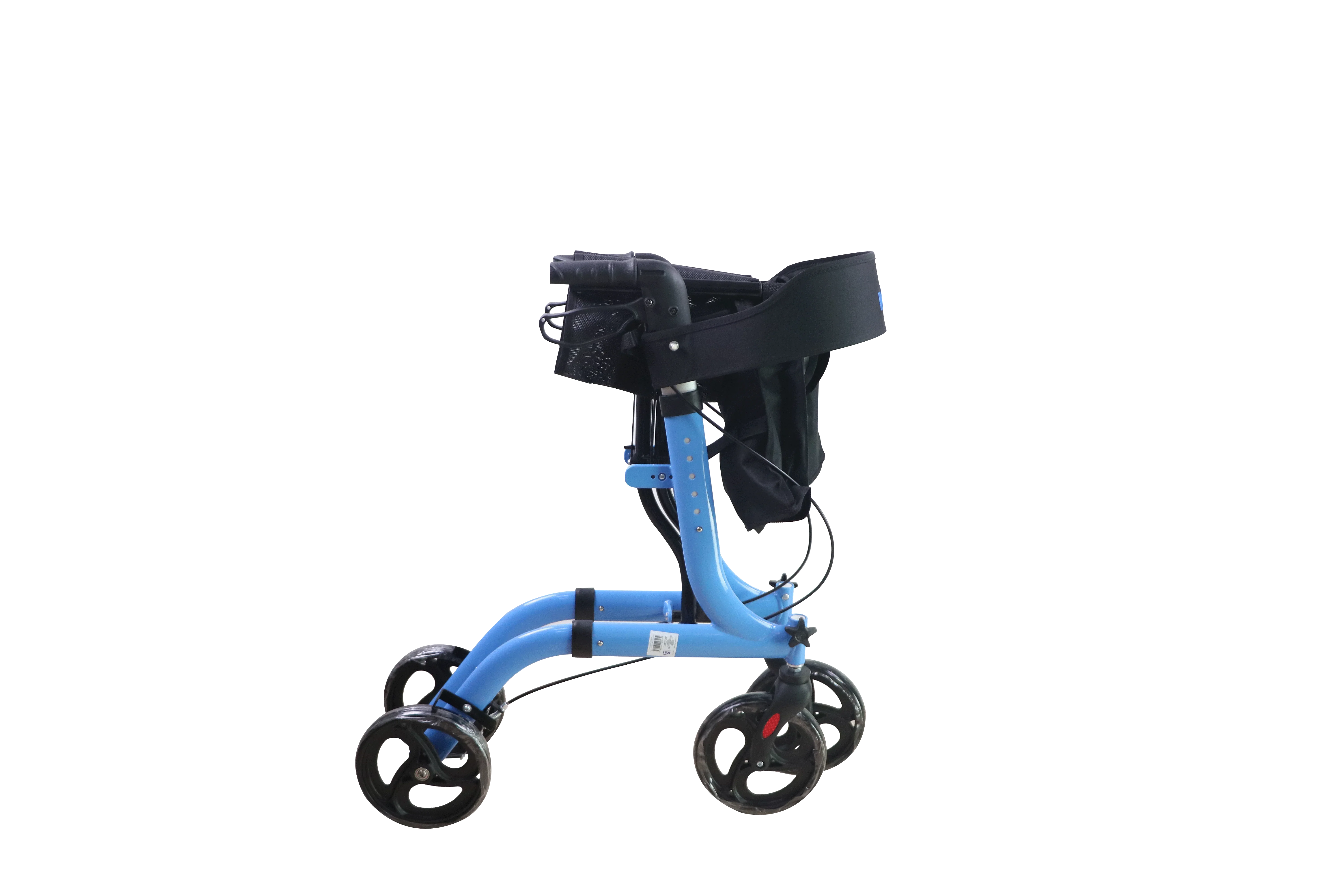 Aluminum Durable Foldable Walker Rollator Attached Shopping Bag for disabled