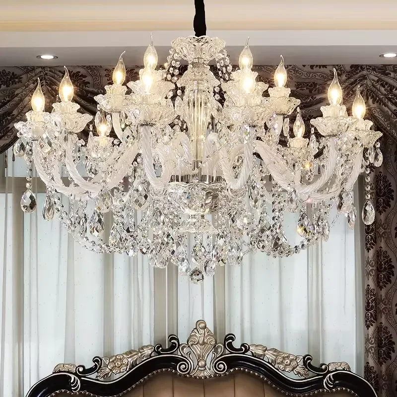 for Luxury LED Chandelier Modern Crystal Lighting for Hotel Living Room Event Decoration